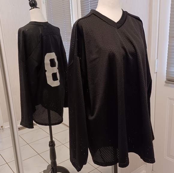 CCM Other - 4/$40 Plain Black #8 Hockey Jersey - Size XL
